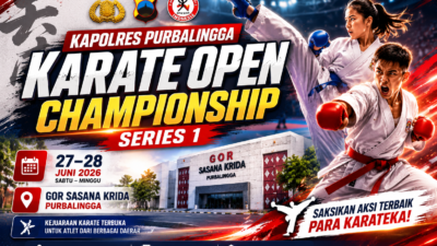 Kapolres Purbalingga Karate Open Championship Series 1 Digelar 27–28 Juni 2026, Ini Lokasinya